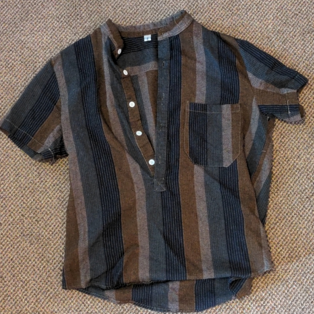 Half button down shirt